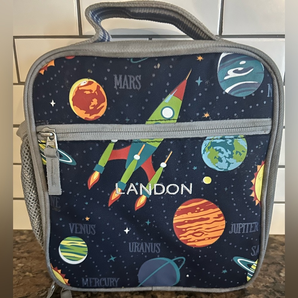 Pottery barn LANDON Space Themed Lunch Box